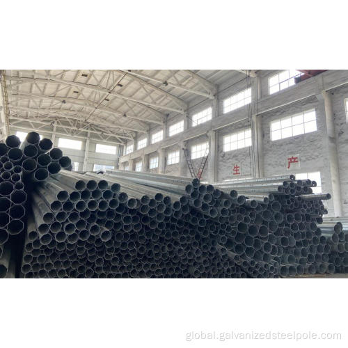 Octagonal Steel Pole Dominican 9M 10.5M 12M 14M Galvanized Steel Pole Factory